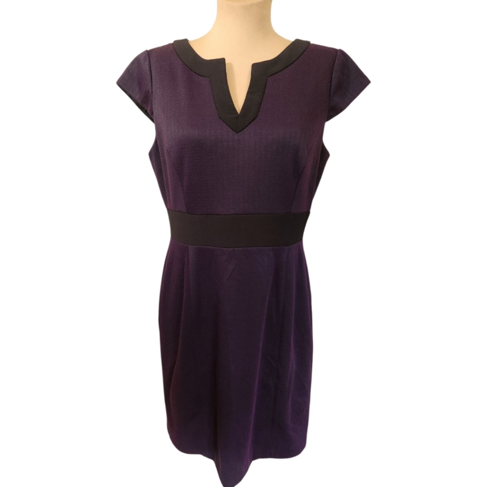 BETSY & ADAM Cap Sleeve Sheath Dress - Size 4 - Picture 3 of 14